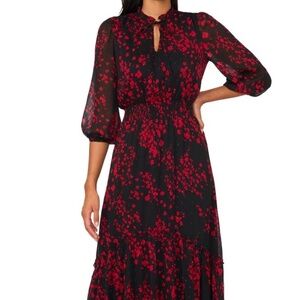 Festive & feminine Halogen Elbow Sleeve Maxi Dress